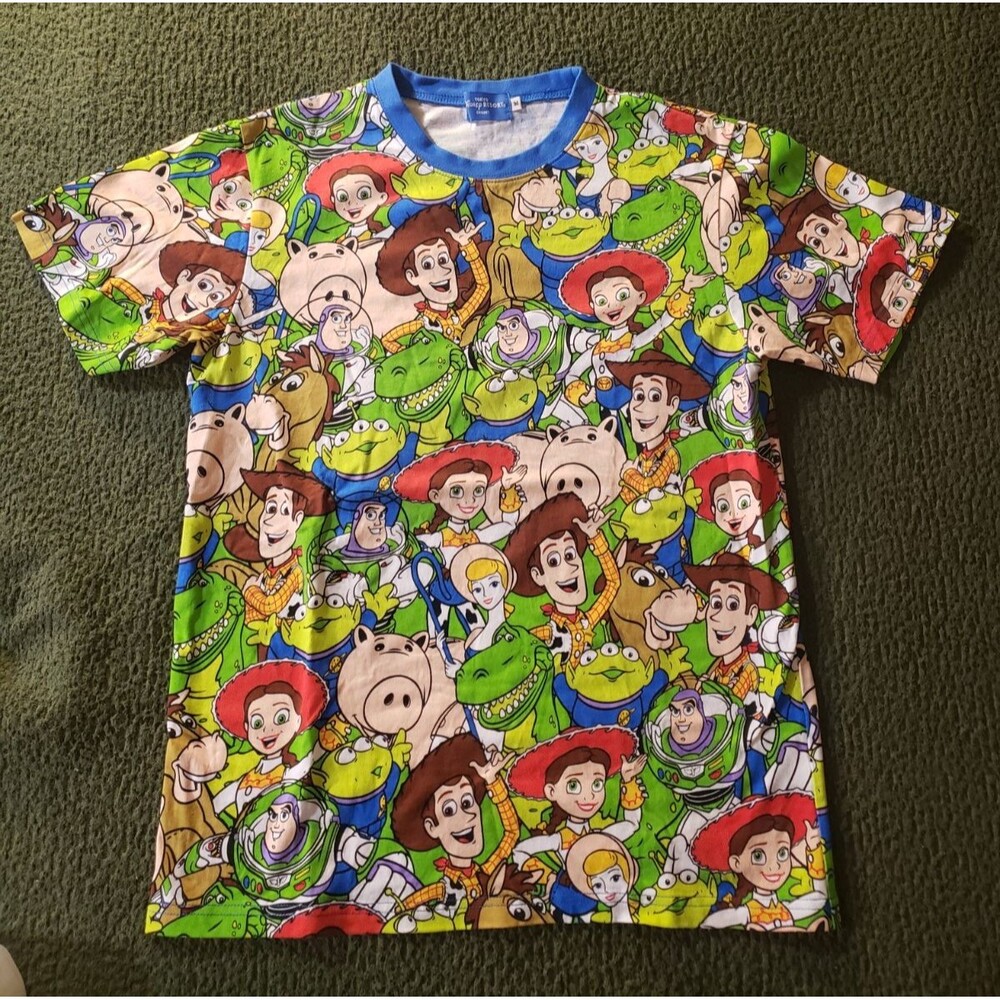 Tokyo Disney Resort Toy Story All Over Print AOP Graphics T-Shirt Child Medium